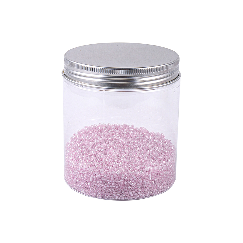 Perles en verre de broderie rose clair